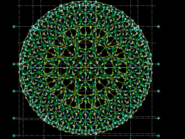 丰县明光正元广场圆形网架