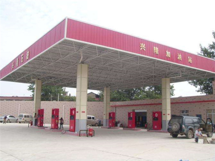 丰县加油站钢结构网架案例9